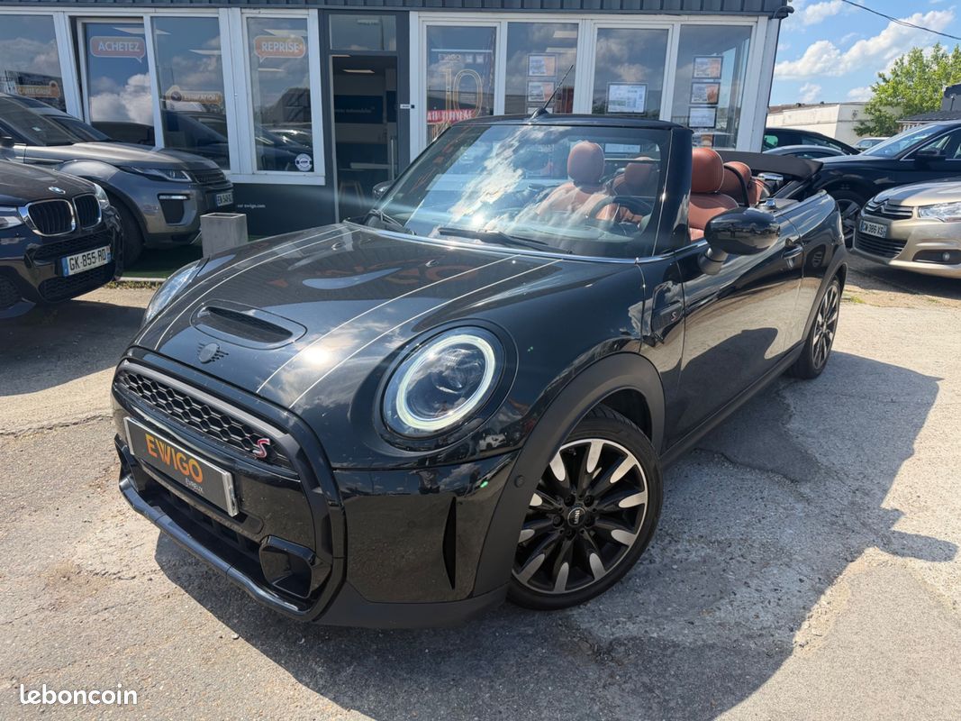 MINI CABRIO 2.0 180CH COOPER S BVA - 1ÈRE MAIN - AFFICHAGE TÊTE HAUTE - INT. CUIR CHAUFFANT - CAPOTE ELECTRIQUe (image 2)