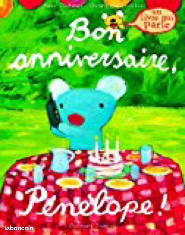 Bon anniversaire Pénélope livre enfant (image 1)