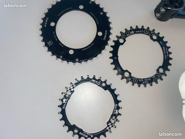 T TOOYFUL Plateau 104 BCD Mono Vitesse – 40/42/44/46/48/50/52 Dents, Alliage Alu CNC, Pour VTT, Route, BMX – Noir 46T