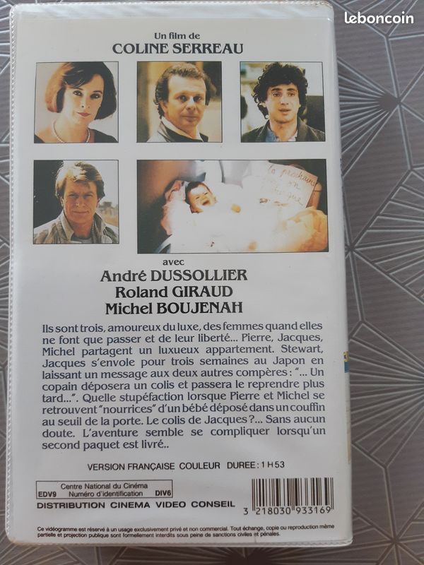 VHS - 3 hommes et 1 couffin (image 2)