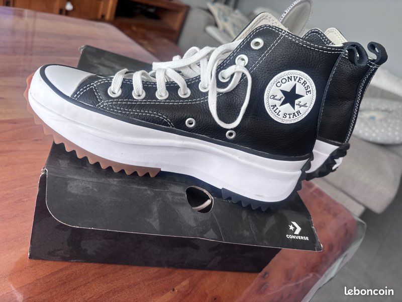 Converse Baskets toile plateforme femme (image 2)