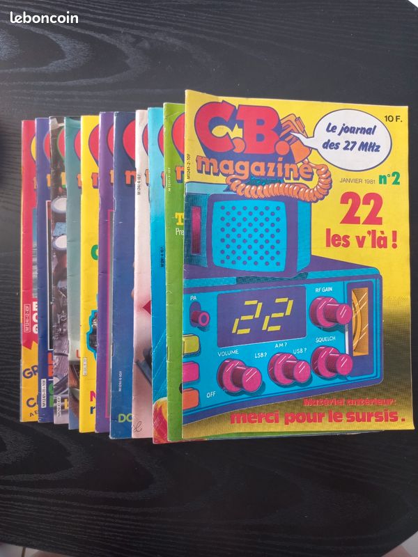 Lot de 11 C.B. Magazine du n°2 au n°12 année 1981 (image 1)