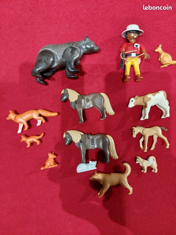 Lot De Figurines Animaux Sauvages PLAYMOBIL, Occasion (lot Aimaux 1)