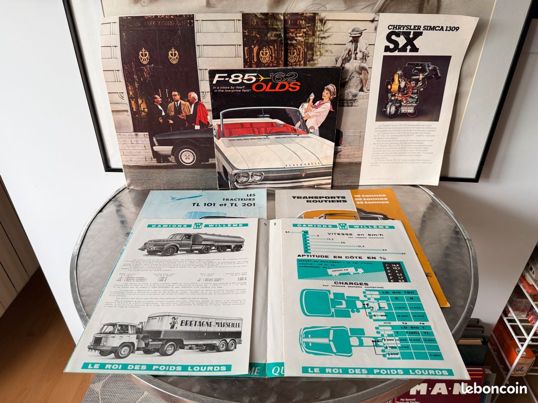 Lot indissociable de 5 depliants publicitaires berliet saviem unic willeme (image 5)