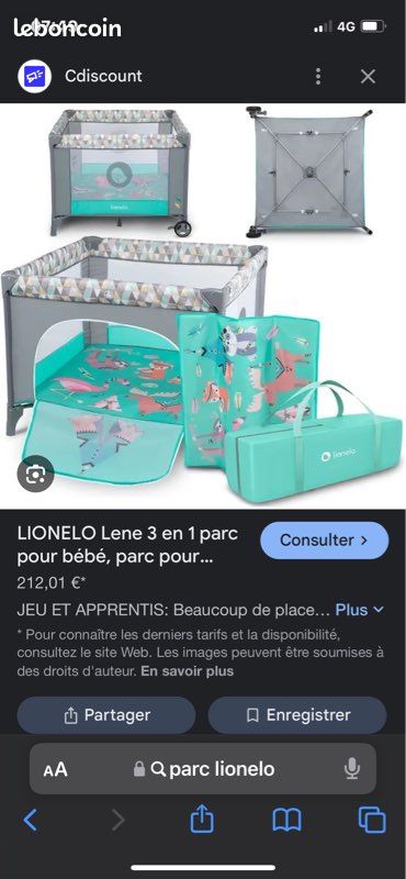 Vend parc bebe (image 1)