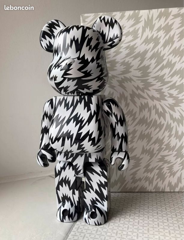 Bearbrick 400% Eley Kishimoto Black & White Medicom Toy - Jeux 