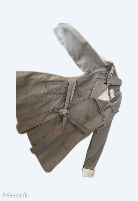 Imperméable fille Jacadi bege et rose (image 1)