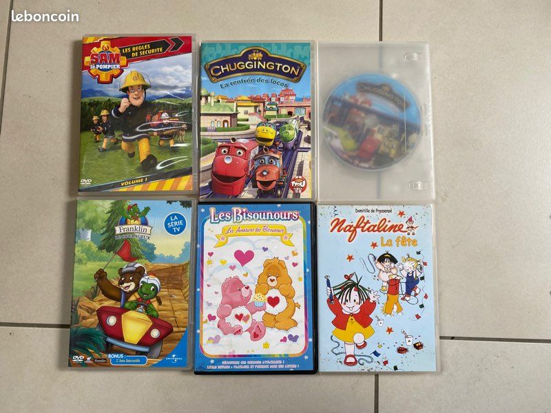 Lot de 6 DVD dessins animés : Sam le pompier Franklin (image 1)