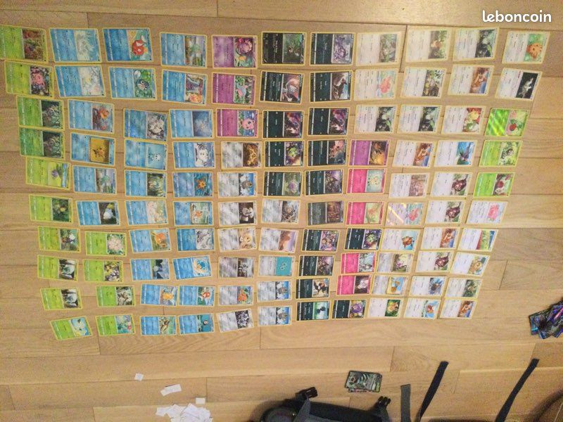 Cartes Pokémon 2 V + 153 communes +53 peu communes + 49 rares (image 2)