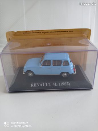 Modèle Réduit Renault 4L 1962 à L'échelle 1/43 - Marque IXO, Neuf Dans Sa Boîte D'origine