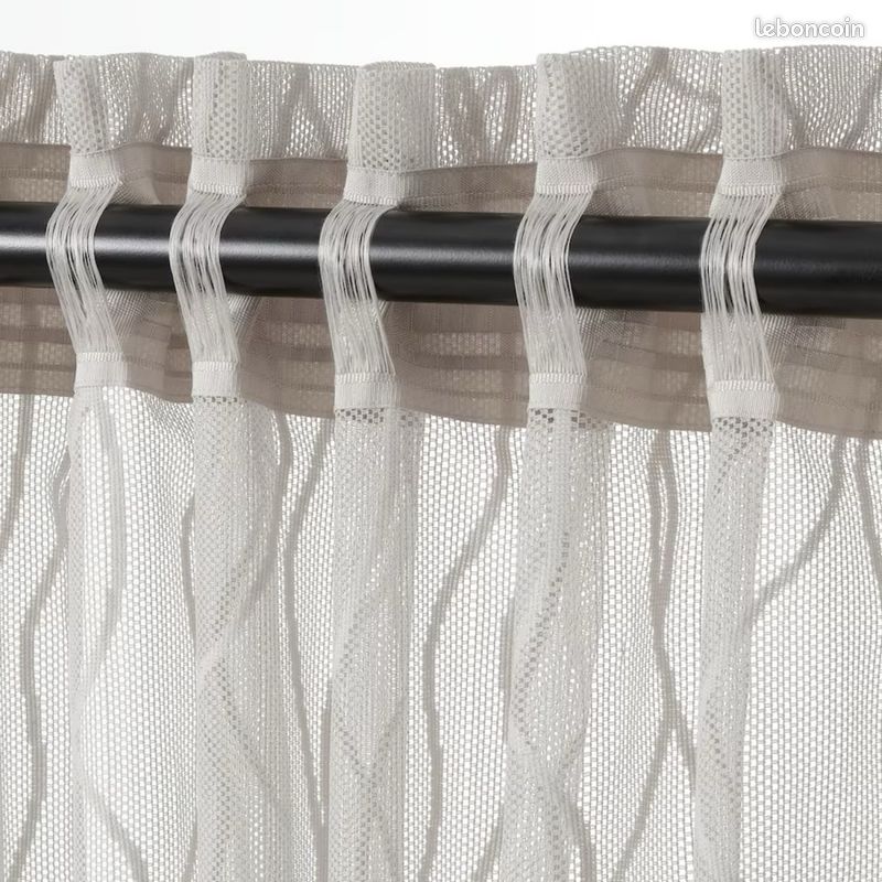 Rideaux de voilage IKEA GLESGRÖE gris (image 4)