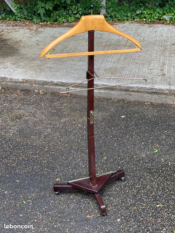 Valet de chambre italien pliable Fratelli Reguitti acajou 1950 (image 1)