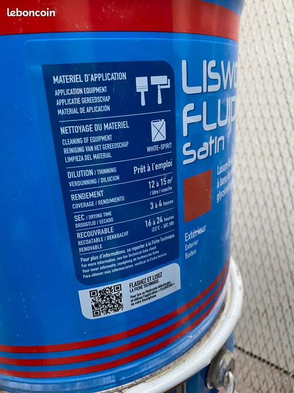 Peintures d'extérieur Seigneurie Liswood Fluide Satin 15L x2 (image 3)
