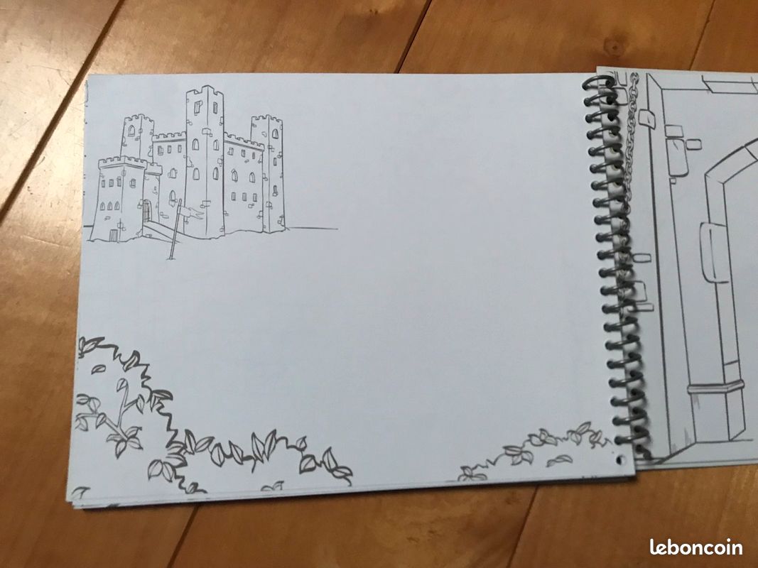 Carnet de dessin à spirale, collection Tom Lagomme: tout pour dessiner les chevaliers (image 3)