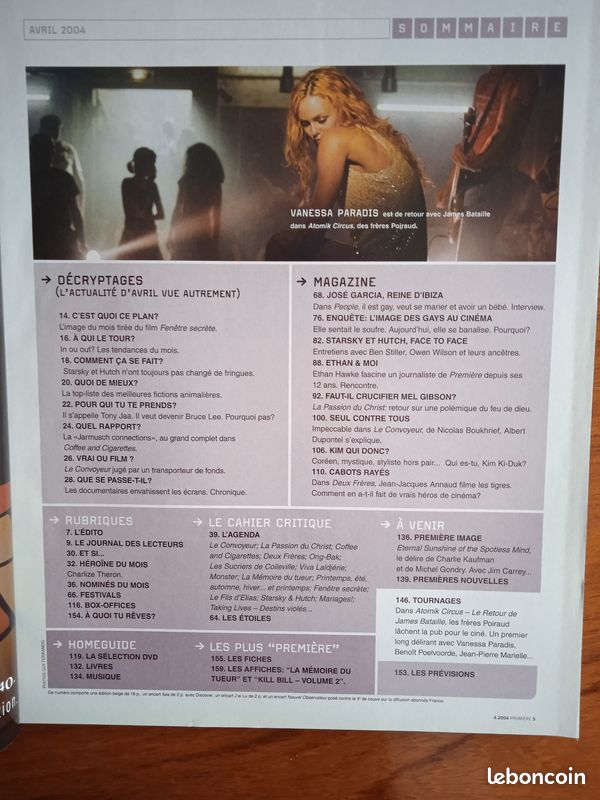 Revues Cinéma Première 2001/2008 en super état avec posters et fiches (image 10)