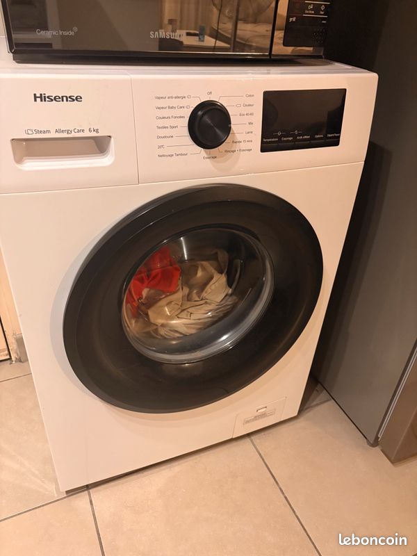 Machine à laver 6kg HISENSE WFPV6012EM (image 1)