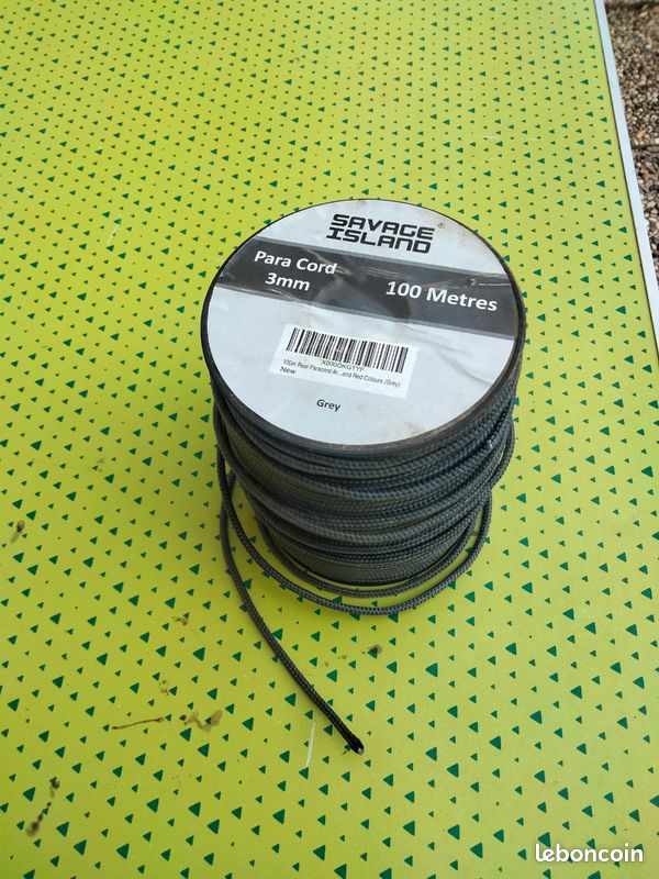 Savage Island Bobine Paracorde 100m - Corde Polypropylène 3mm Résistante Pour Camping Et Bricolage
