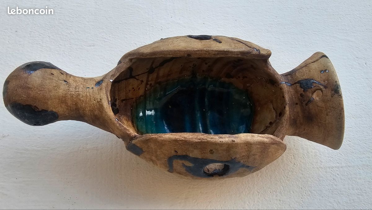 Coupe en grès la Colombe Vallauris (image 3)