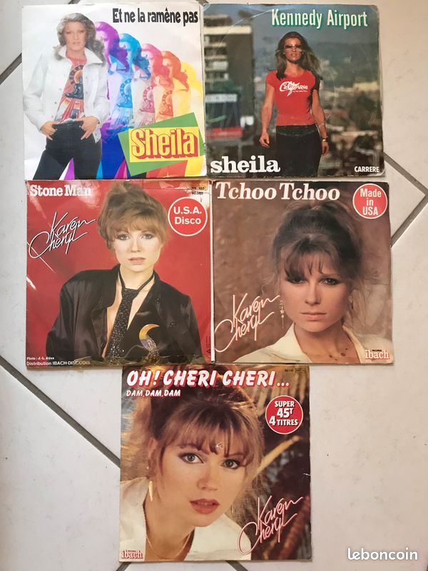 Disques vinyles 45 tours vintage (image 10)