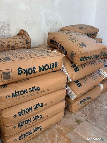 25 sacs béton prêt à l'emploi – 30 kg (lot complet, stock sec