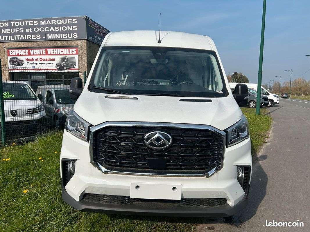 22 900 ht - New maxus deliver 9 neuf l3h2 3 places 2.0 d 150 cv Grand Carplay / Alarme / clim / reg / tel / camera / dab / phare av led (image 2)
