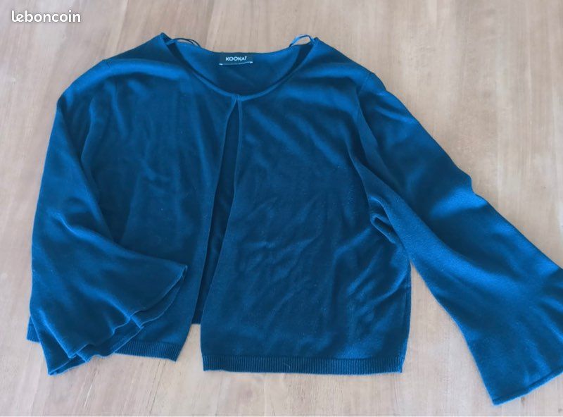 Gilet, veste courte Kookaï. Bleu marine. Taille unique / M (image 3)