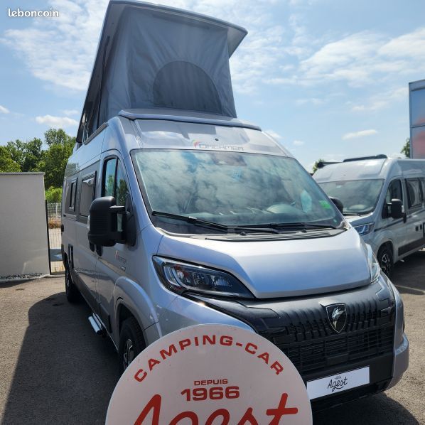 DREAMER D55 UP FUN + Fourgon 6m à Toit relevable sur Peugeot 2.2L 140 BVA (image 1)