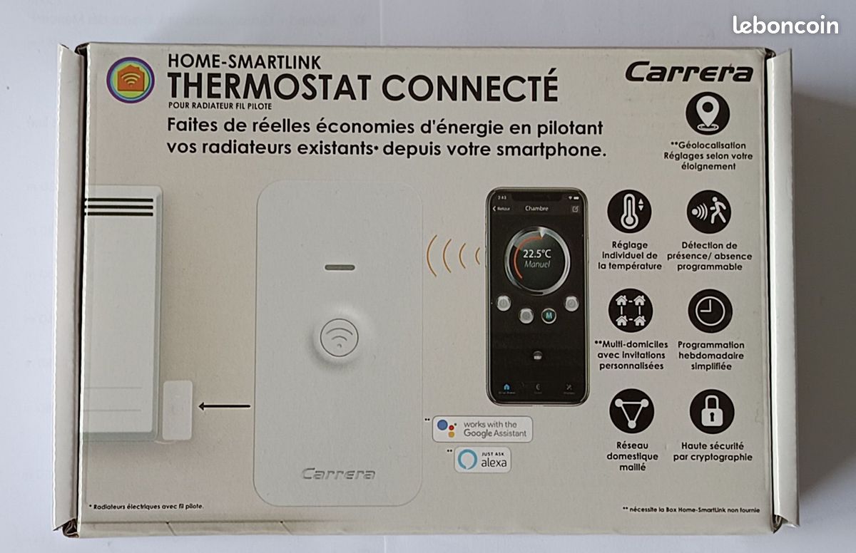 2 Thermostats connectés avec Box domotique Carrera (image 1)