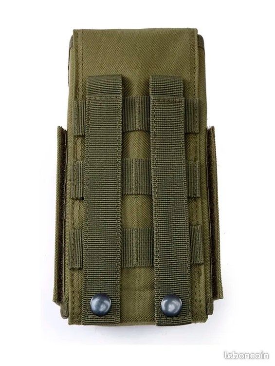 Pochette Tactique Noire - 25 Munitions Calibre 12 Ou Cartouches CO2