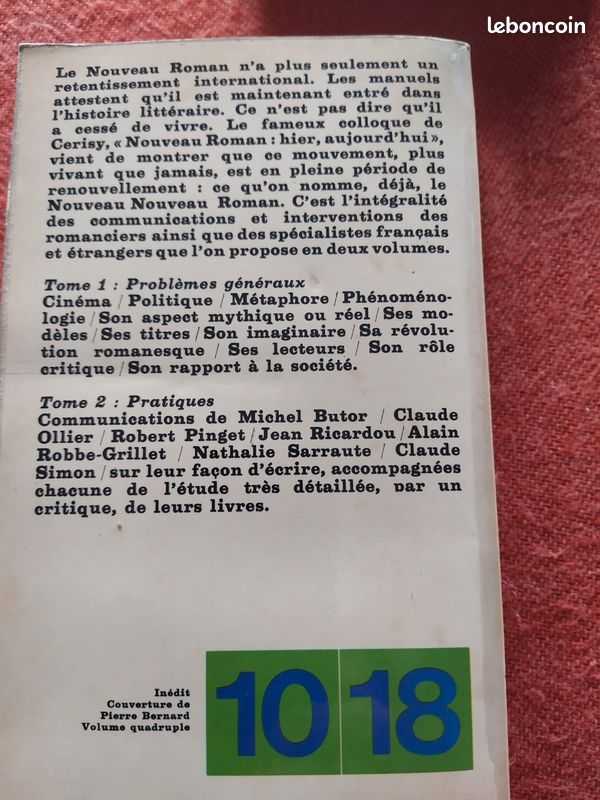 Livres, Nouveau Roman, problèmes et pratiques (image 9)