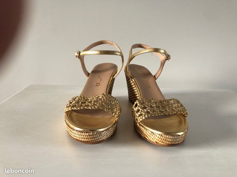 Sandale Compensée Sandales Cannage Chaussures UNISA