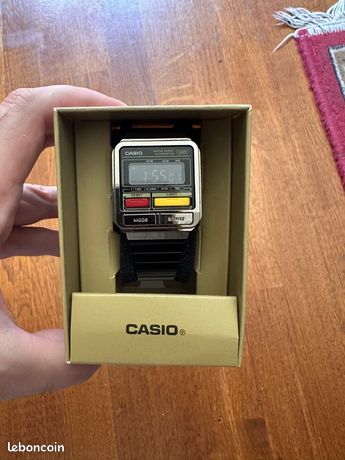 Montre Casio A120WEGG-1B - Quartz Numérique Unisexe - Acier Inoxydable - Neuf Avec étiquettes
