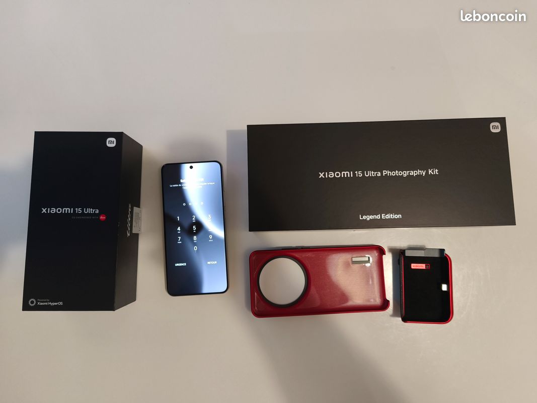 Xiaomi 15 Ultra 512Go noir et chrome + Kit photo (image 1)
