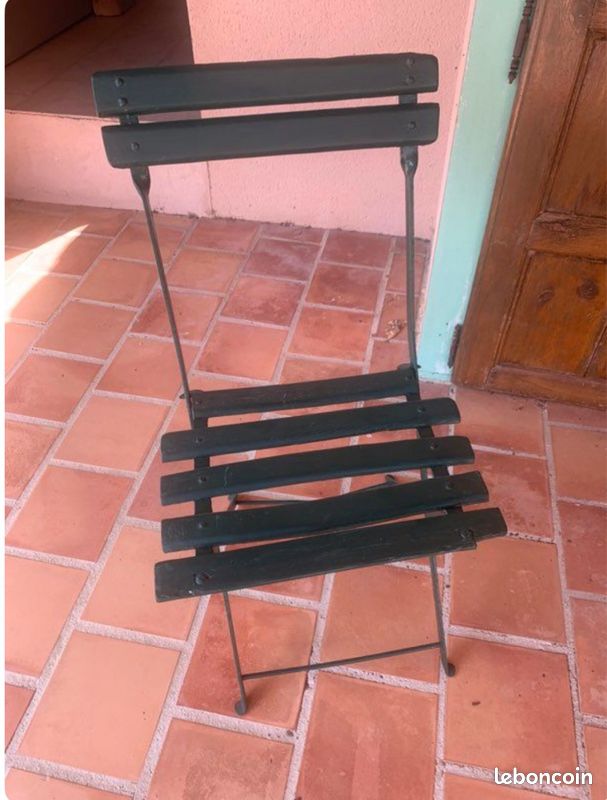 2 Chaises de jardin pliante ancienne (image 1)