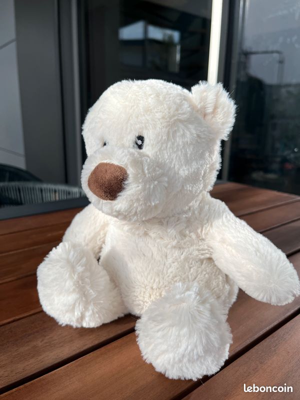 Bouillotte Peluche Ours Pelucho - Neuf, Couleur Blanc, Douce Et Réconfortante