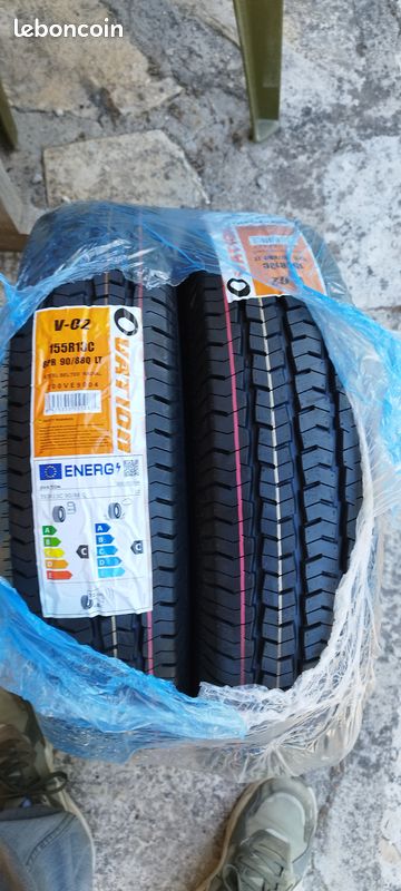 2 Pneus remorque / caravane Neuf 155R13 90Q renforcé Ovation (image 2)