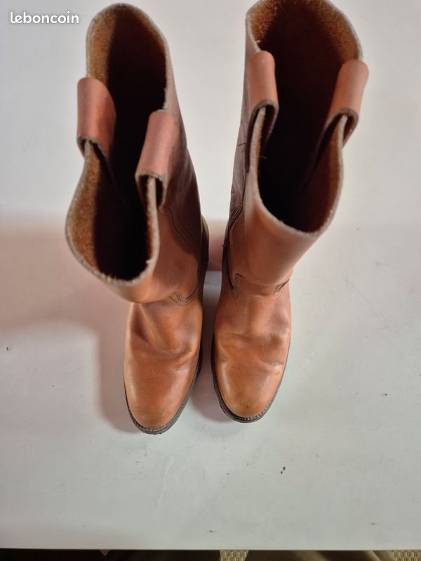 Bottes en CUIR DE COWBOY imitation crocodile marron pour homme - Canada