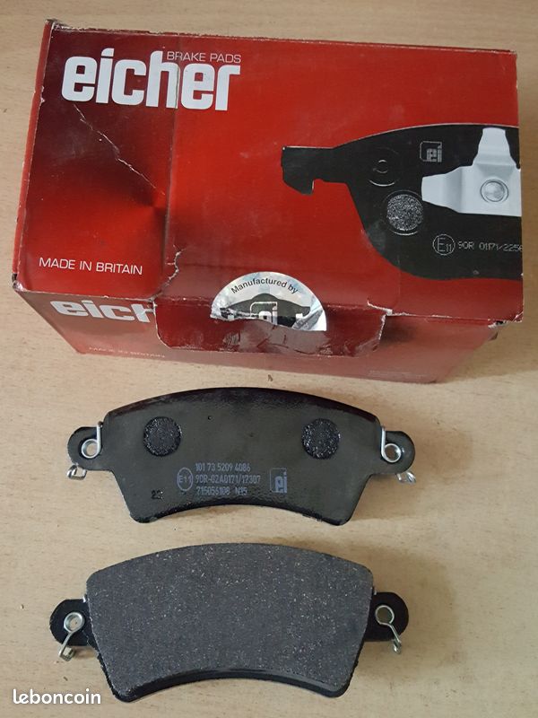 Peugeot 206 s16 plaquettes de freins EICHER (image 1)
