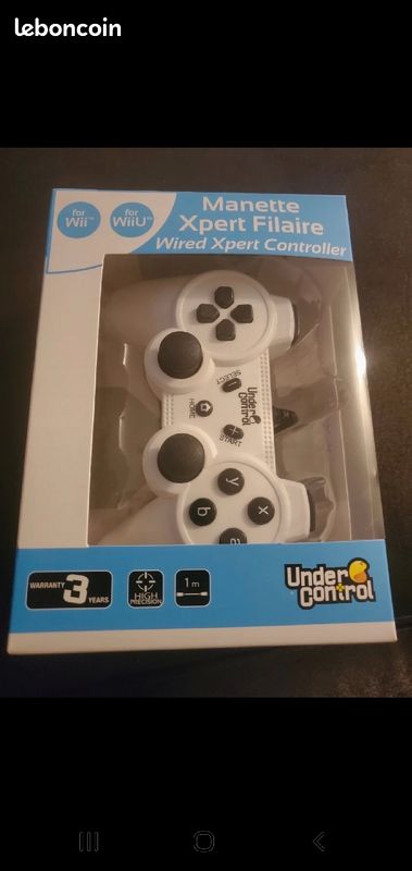 Lot de 10 Manette xpert under control neuf noir ou blanc (image 1)