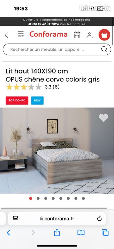 Matelas + sommier (image 9)