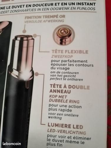FLAWLESS élimine le duvet en douceur et en un instant 1 cable de rechargement inclus NEUF (image 7)