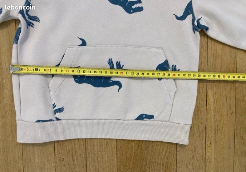 Sweat H&M Garçon Bleu Marine Taille 2-4 Ans - Occasion Très Bon état, Coton Doux