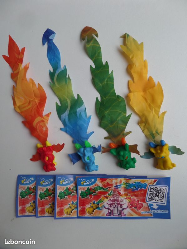 Série Complète KINDER GO MOVE DRAGONS CHINOIS Collection