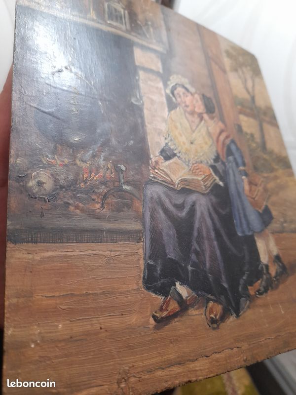 Peinture sur panneau d' après LEON CAILLE (image 4)