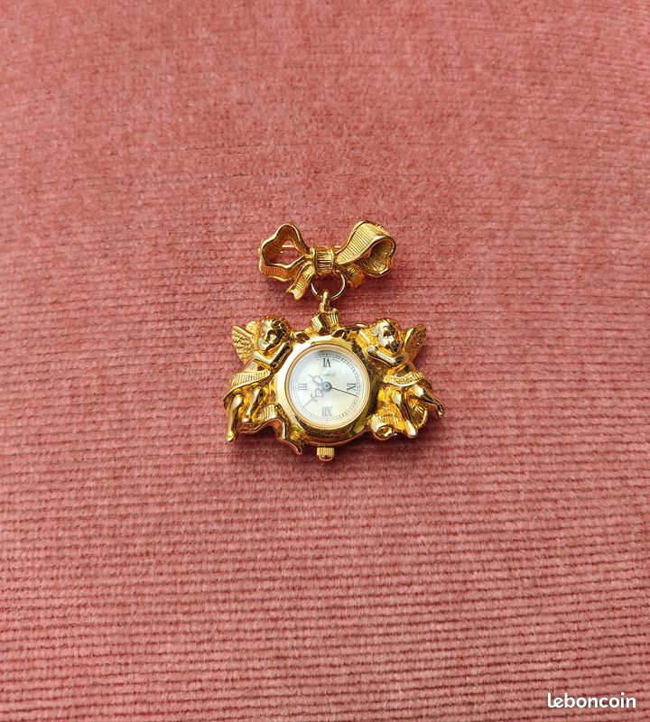 Montre-broche Vintage Avon - Bijou Rétro - Nécessaire D'horlogerie Ou Collection - Sans Emballage D'origine