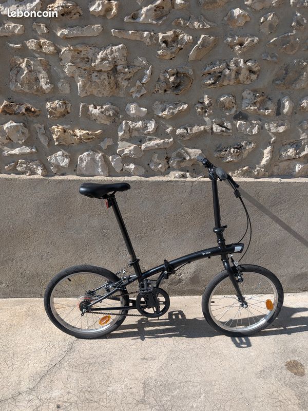 Vélo pliant Décathlon B'Twin Fold 100 – Noir – État quasi neuf (image 3)