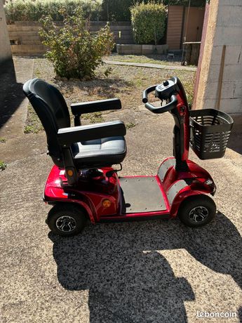 Scooter Électrique 3 Roues VELECO CRISTAL - 1000W - Autonomie 40-60km - Noir - Pour Seniors/Mobilité Réduite