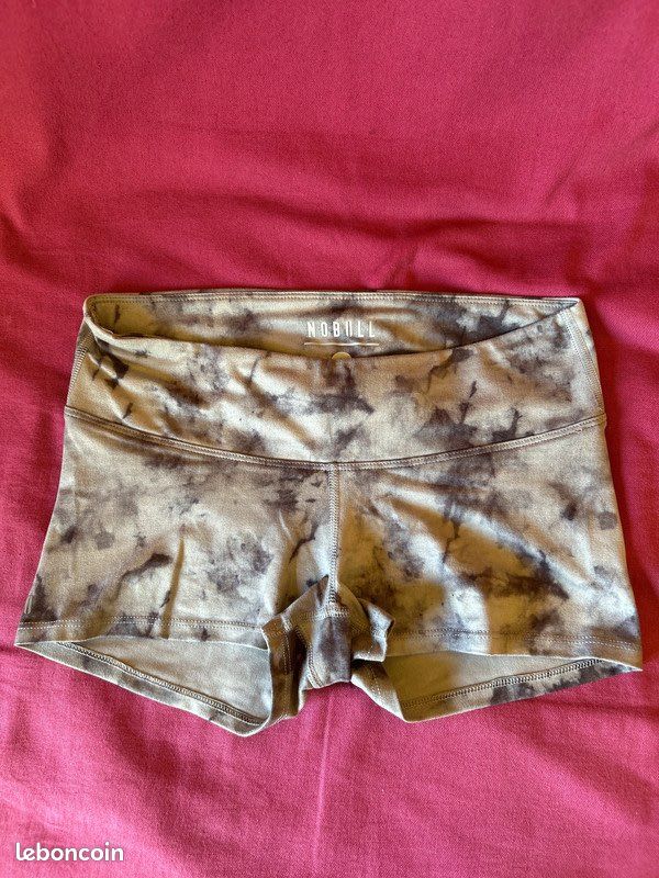 Short de crossfit “ NOBULL ” Mid Rise CAMO gris violet foncé