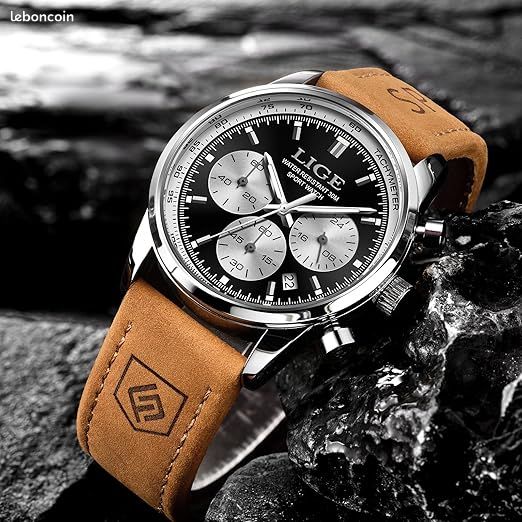 Montre Chronographe Lige Montres Montre Pour Hommes Chronographe