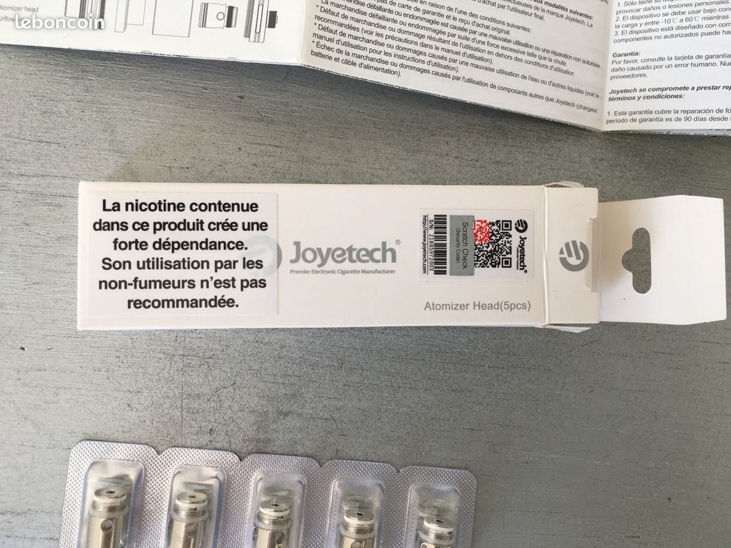 Joyetech exceed d19 – 5 atomiseurs Head – neufs